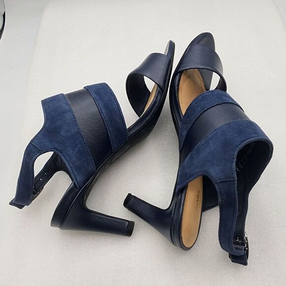 Clarks Womens Laureti Joy Pump Size 5 Blue - Picture 7 of 11